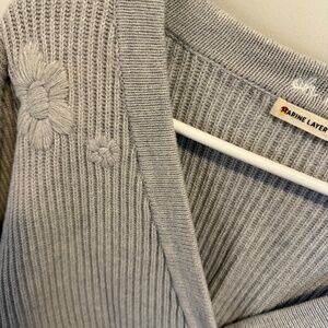 Marine Layer Robin Crop Cardigan with Embroidery